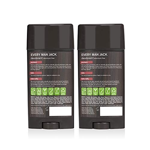 Every Man Jack Mens Cedarwood Deodorant - Stay Fresh Safely with Aluminum Free Mens Deodorant - Odor Crushing, Long Lasting, Plant-Based, and No Beauty and Personal Care Every Man Jack