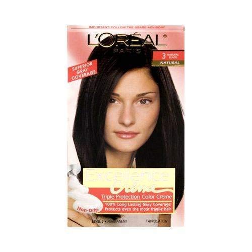 L’Oreal ParisExcellence To Go 10 Minute Creme Colorant # 3 To Go Natural Black-Natural by for Unisex - 1 Application Hair Color Beauty & Personal Care L'Oreal Paris