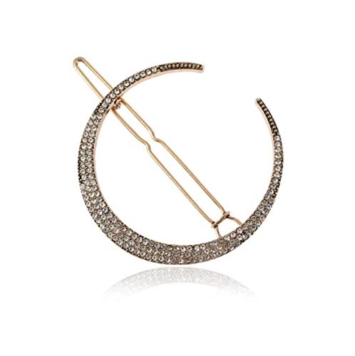 DNHCLL Moon Star Hexagram Crystal Hair Clips Set Women Lady Alloy Barrettes Hairpin Side Clip Hair Accessories Decorative Hair Accessoeies Headpieces Beauty & Personal Care DNHCLL