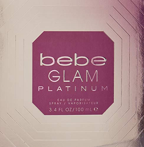 Bebe Glam Platinum By Bebe for Women Eau de Parfum Spray, 3.4 Ounce Beauty & Personal Care bebe