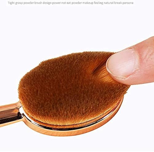 DNHCLL Oval Makeup Brush Set Upgraded Fast Flawless Application Toothbrush Foundation Concealer Blusher Liquid Cream Powder Cosmetic Blending Tools Beauty & Personal Care DNHCLL