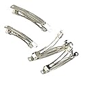 20pcs Assorted Size Metal Silver French Barrette Hair Clips for DIY Hair Clip Craft Bows Beauty & Personal Care Karuwil