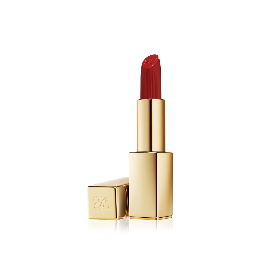 Estée Lauder Pure Color Long-Lasting Matte Lipstick for Women with Matte Finish | Plumping & Nourishing, 0.12 Ounce, 606 Red Ego Beauty & Personal Care Estée Lauder