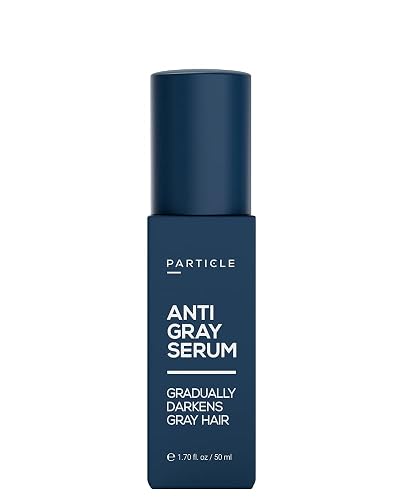 Particle Anti-Gray Serum for Men - Gradually Reduces Gray Hair on Head & Beard Without Dye - Natural Gray Reduction with Silverfree™, Vitamin A Beauty & Personal Care Particle