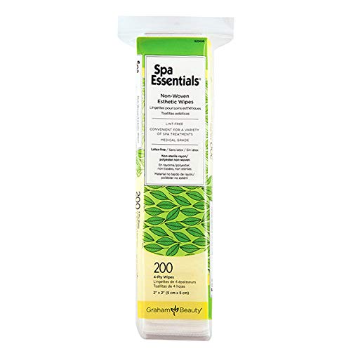 Graham Spa Essentials Esthetic Wipes, 2 Inch X 2 Inch Beauty & Personal Care Spa Essentials