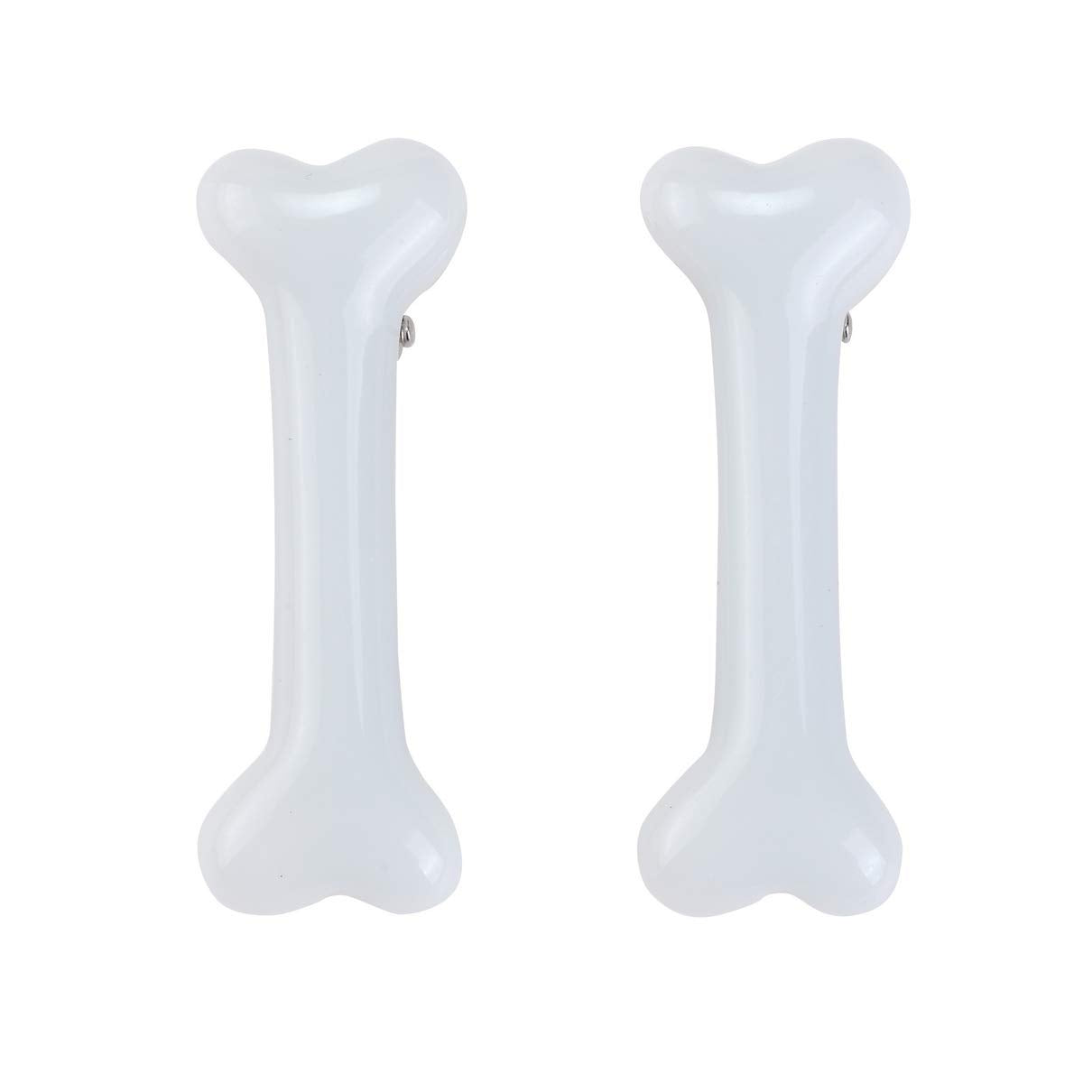 BinaryABC White Dog Bone Hair Clips Hairpins Barrette,Halloween Cosplay Party Accessories,10Pcs Beauty & Personal Care BinaryABC