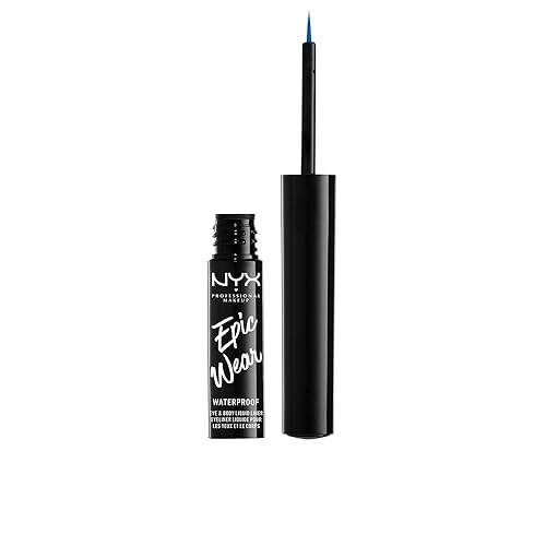 NYX PROFESSIONAL MAKEUP Epic Wear Liquid Liner, Long-Lasting Waterproof Eyeliner - Sapphire Beauty & Personal Care NYX PROFESSIONAL MAKEUP