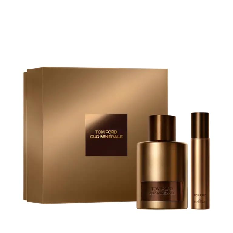 Tom Ford Oud Minerale Eau De Parfum set 3.4 fl oz/ 100ml with Travel Spray 0.34 fl oz/ 10ml Beauty & Personal Care Tom Ford