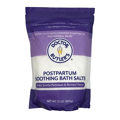 Doctor Butler’s Postpartum Soothing Bath Salts - Epsom Bath Salts for Women for Postpartum Recovery, Hemorrhoids, Discomfort, and Helps Soothe Beauty and Personal Care Doctor Butler's