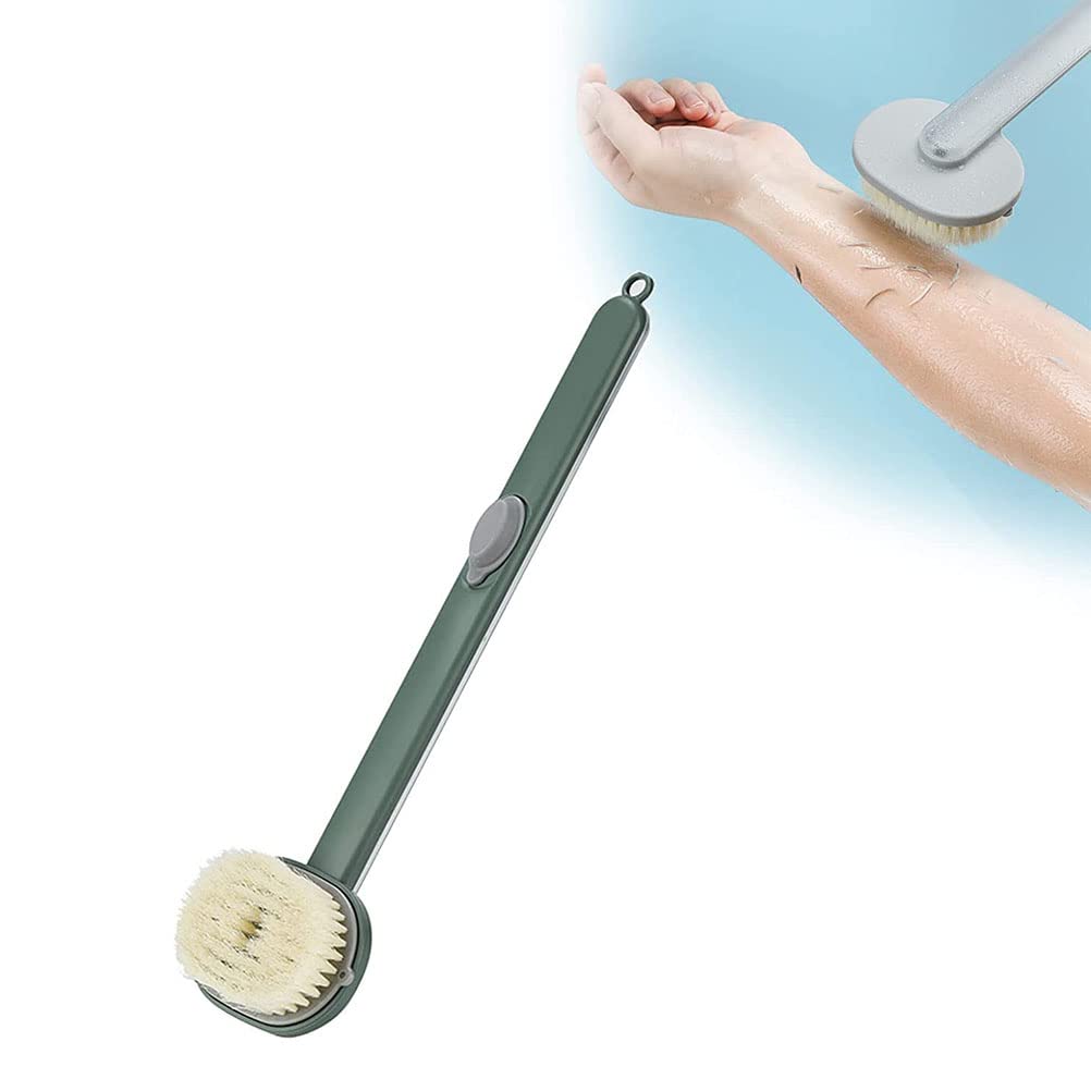 Shower Brush, Long Handle Shower Scrub Brush, Long Handle Bathroom Massage Cleaning Brush, Soap Dispenser Back Brush for Shower Brush Beauty and Personal Care Cricia