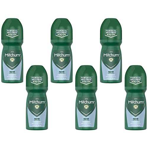 Mitchum Advanced Antiperspirant & Deodorant, Unscented, 3.4 Ounce (Pack of 6) Beauty and Personal Care Mitchum