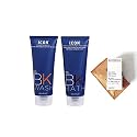 ICON BK Wash D Frizz Shampoo 6.8 oz & BK Bath D Frizz Conditioner 6.8 oz DUO (with Biotine, Keraveg 18 & Keravis) Beauty & Personal Care ICON