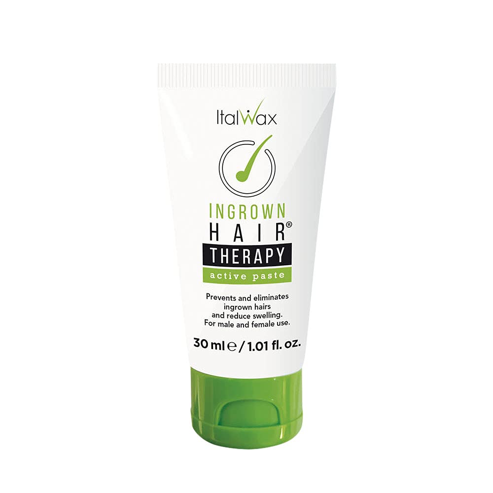 Italwax Ingrown Hairs Therapy Active Paste 30ml / 1fl.oz - Tea Tree Oil - Prevents and eliminates ingrown hairs and bumps - Ideal for face delicate Beauty and Personal Care Italwax