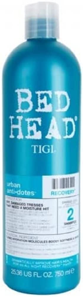 Bed Head by TIGI Urban Antidotes Recovery Moisturizing Shampoo for Dry & Damaged Hair, Sulphate-Free, 25.36 fl oz