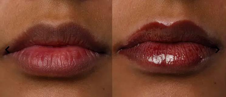Typology Tinted Lip Oil - Black Cherry & Complimentary Premium Korean BlueBerry Sheet Masque Beauty and Personal Care Typology