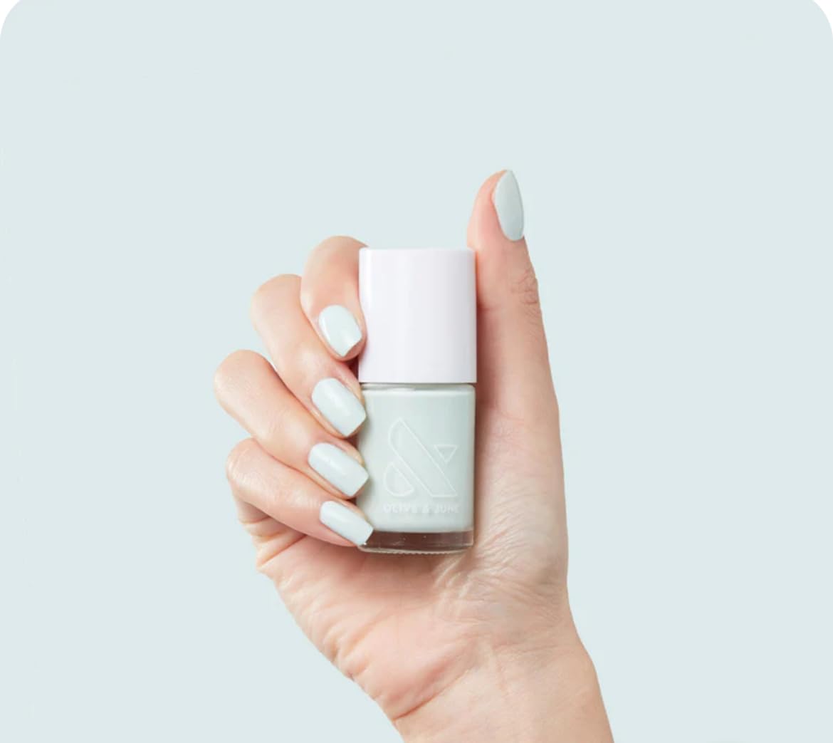 Olive & June, Long Lasting Polish, Pastel Mint Green, Sleeping Bag, .46 Fl oz