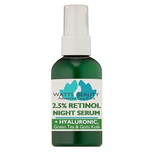 Watts Beauty 2.5% Retinol Serum Enhanced with 50% Hyaluronic Acid - Anti Aging Retinol for Fine Lines, Wrinkles, Blemishes, Large Pores & More - No Beauty & Personal Care Watts Beauty