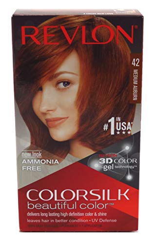 Colorsilk Permanent Hair Color, Medium Auburn (42/4R) Beauty & Personal Care REVLON