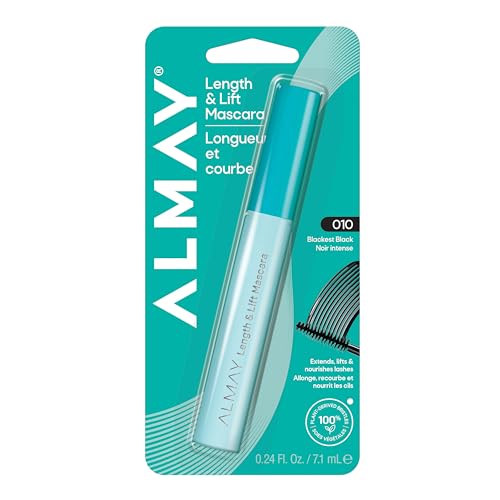 Almay Length & Lift Mascara, 10 Blackest Black, 1 Count