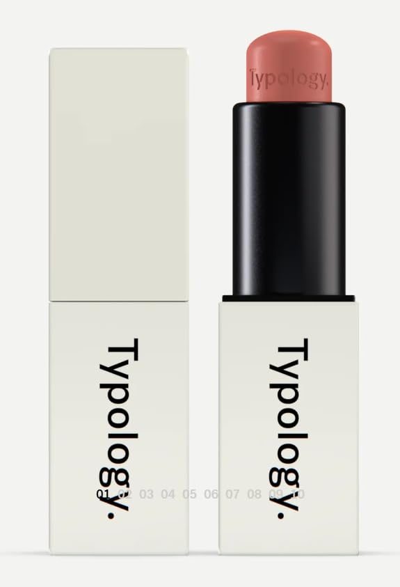 Typology Tinted Replenishing Lip Balm - Powder Pink & Complimentary Korean Face Sheet Masque Beauty & Personal Care Typology