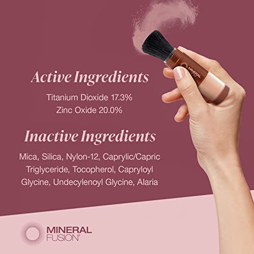 Mineral Fusion Brush-On Sun Defense, SPF 30, UVA and UVB Protection, No Parabens, Gluten Free, Vegetarian, No Phthalates, Hypo-allergenic 0.14 Ounce Beauty & Personal Care Mineral Fusion