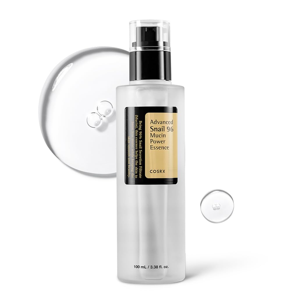 COSRX Snail Mucin 96% Repairing Serum, Hydrating Serum for Face with Snail Secretion Filtrate for Dull Skin & Fine Lines, 100ml, Korean Skin Care Beauty & Personal Care COSRX
