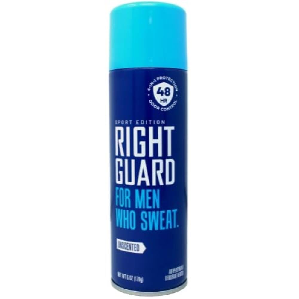 Right Guard Sport Unscented Aerosol Antiperspirant Spray 6 oz (Pack of 3) Beauty and Personal Care Right Guard
