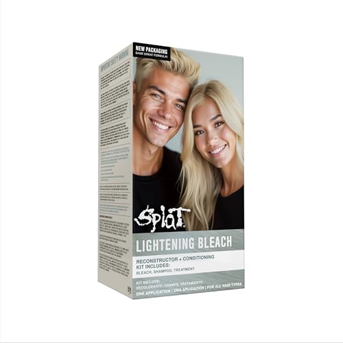 Splat Lightening Bleach Kit, 1 Application, Includes Oxide, Lightening Bleach Powder, Complete Shampoo & Deep Reconstructor Conditioner, Hair Bleach Beauty & Personal Care Splat
