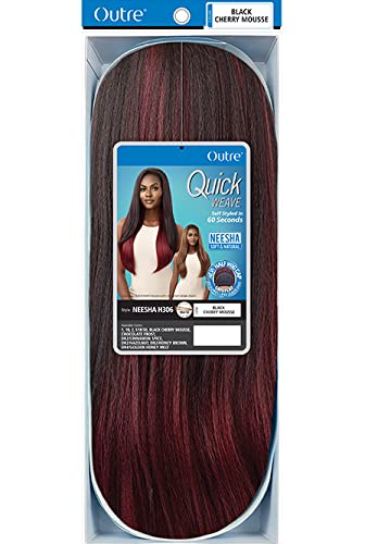 Outre Half Wig Quick Weave Neesha Soft Natural New Half Wig Cap NEESHA H306 (1B)