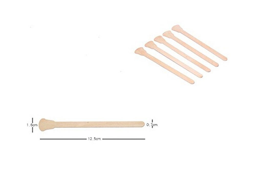 100 PCS Wax Sticks Large All Natural Wax Applicator Sticks Eyebrow Nose Hair Removal Ice Cream and Mask Sticks Applicator Beauty and Personal Care Sumddy