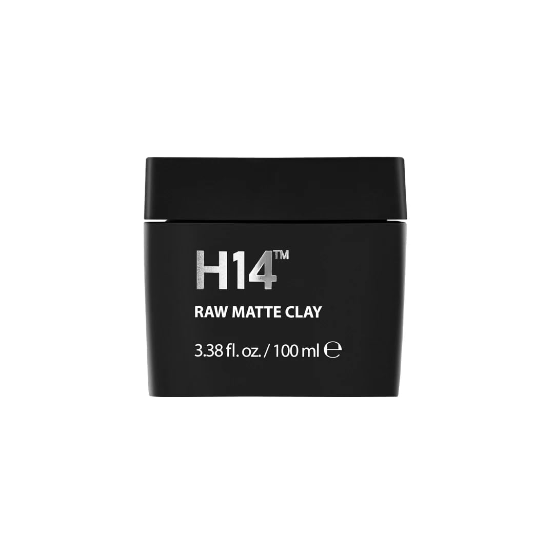 H14 Raw Matte Clay for Men | Strong Flexible Hold Hair Clay with Bentonite & Kaolin | Reworkable Texture, True Matte Finish, Non-Greasy, Residue-Free Beauty & Personal Care H14
