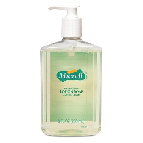 GOJO MICRELL Antibacterial Lotion Soap, Light Citrus Scent, 8 fl oz Pump Bottle (Pack of 12) - 9752-12 Beauty & Personal Care GOJO
