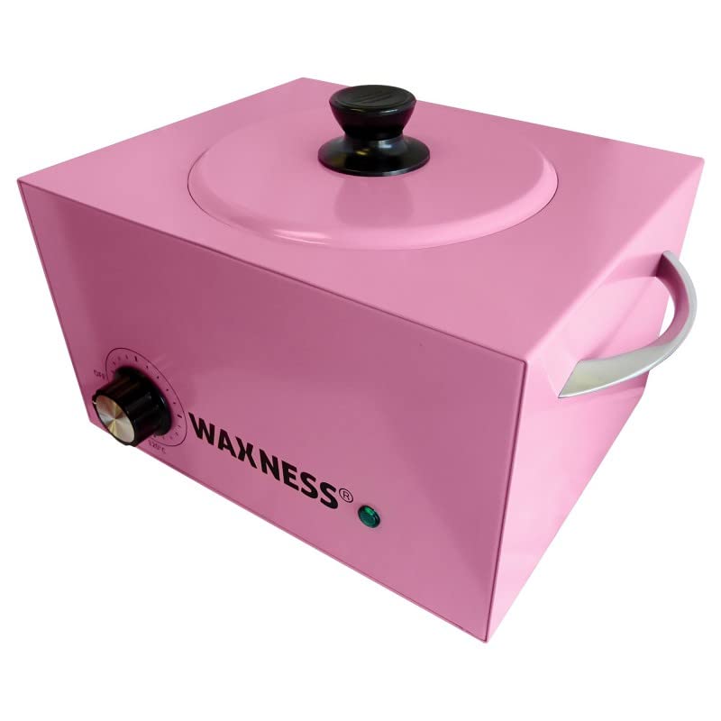 Waxness WN-6003 Elite-Series Large Professional Wax Heater Pink, 5.5 lb Capacity, Electronic Temperature Control, 300W, for Professional Use Beauty and Personal Care Waxness