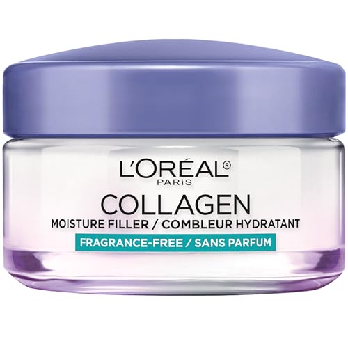 L'Oreal Paris Collagen Moisture Filler Facial Moisturizer, Fragrance Free, Anti Aging Face Cream, Non-Greasy Skin Care Formula For Up to 48HR Beauty & Personal Care L'Oreal Paris