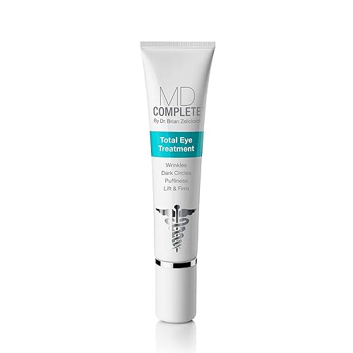 MD Complete Total Eye Treatment | Anti-Aging Hydrating Skin Renewal Eye Treatment | with Peptides, Vitamins C & E and Hyaluronic Acid for Wrinkles Beauty & Personal Care MD Complete by Dr. Brian Zelickson