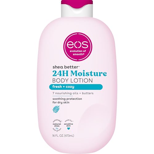 eos Shea Better Body Lotion, Fresh & Cozy, 24-Hour Moisture Skin Care, Lightweight & Non-Greasy, Natural Shea, Vegan, 16 fl oz Beauty & Personal Care eos