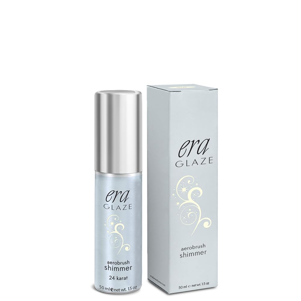 ERA GLAZE spray makeup, SHIMMER - 24 KARAT, 1.5 ounce, professional airbrush cosmetics by Era Beauty Beauty & Personal Care ERA Beauty