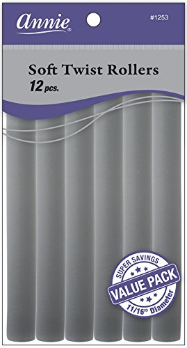 Annie Soft Twist Rollers, Gray, 7 Inch, 12 Count Beauty & Personal Care Annie