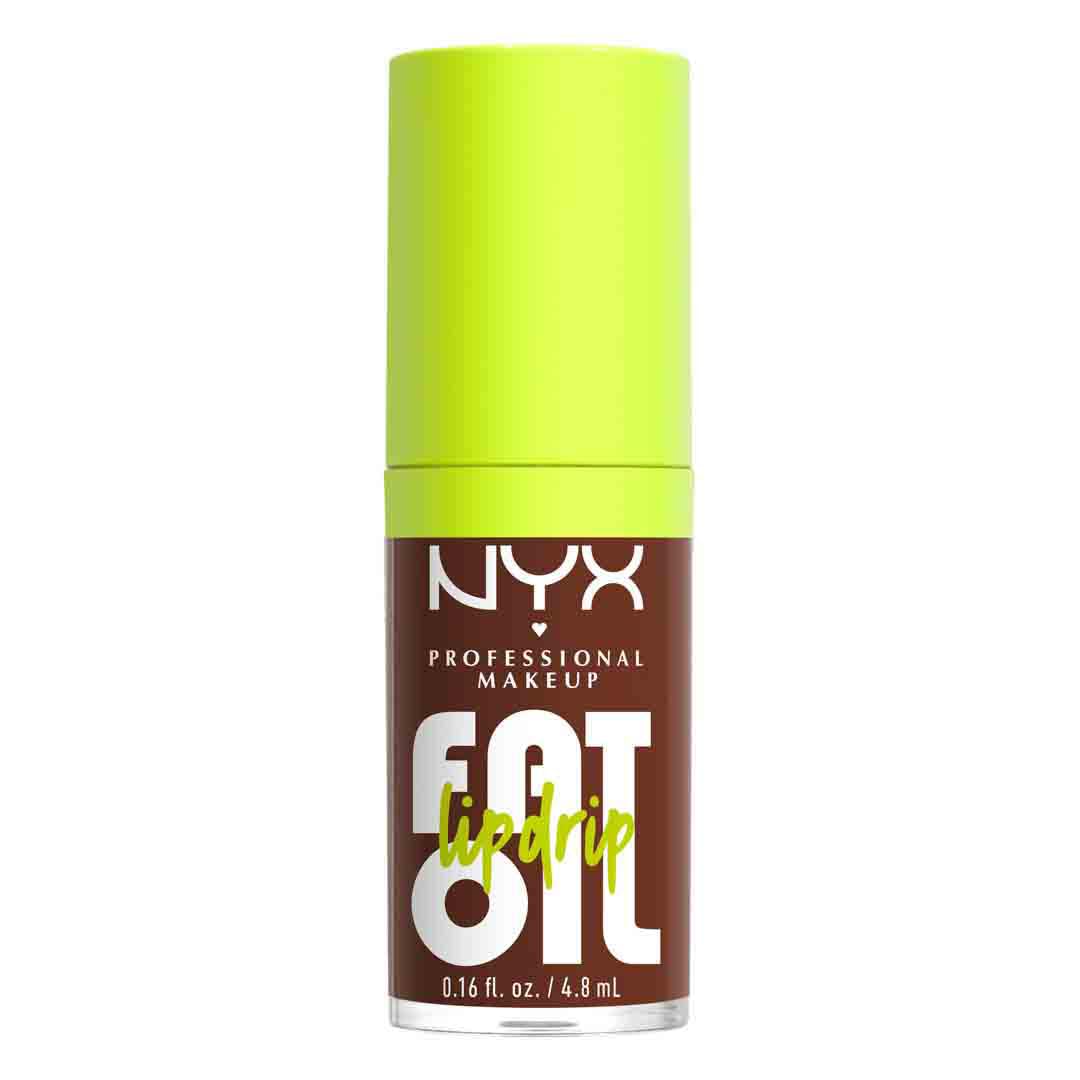NYX PROFESSIONAL MAKEUP Fat Oil Lip Drip, Moisturizing, Shiny and Vegan Tinted Lip Gloss - Livin the Cream (Dusty Brown) Beauty & Personal Care NYX PROFESSIONAL MAKEUP