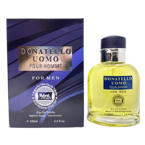 Hybrid & Company Donatello Uomo for Men Eau De Toilette Natural Spray Masculine Scent, 3.4 Fl Oz Beauty & Personal Care Hybrid & Company