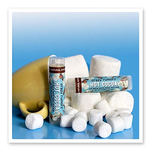 Crazy Rumors Hot Cocoa Lip Balm. 100% Natural, Vegan, Plant-Based, Made in USA (1-Pack) Beauty and Personal Care Crazy Rumors