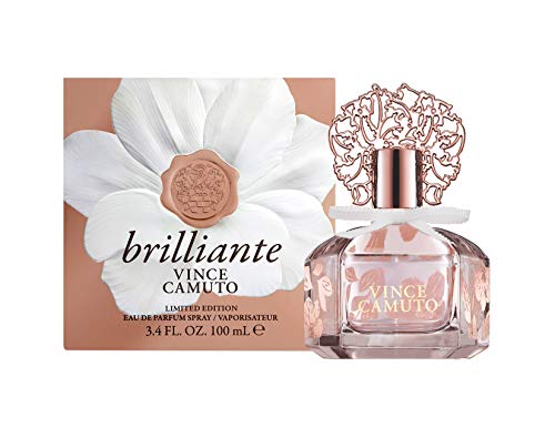 Vince Camuto Brilliante Eau de Parfum Perfume for Women, Sparkling White Floriental Fragrance, Notes of Gardenia Petals, Jasmine Sambac & Cashmere Beauty & Personal Care Pem America