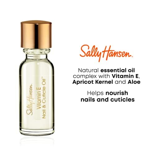 Sally Hansen Nail Treatment Vitamin E Nail & Cuticle Oil™ | Enriched with Natural Essential Oils & Vitamin E | Deeply Nourishes & Conditions Dry Nails Beauty & Personal Care Sally Hansen