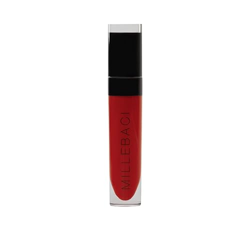 Nouba Millebaci Long Lasting Liquid Lipstick Dark Red, Lustrous Moisturizing Creamy Formula with Vitamin E Intense Color Pigment High Impact Makeup Beauty & Personal Care Nouba