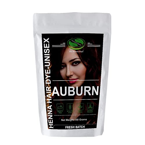 1 Pack Of Auburn Henna Hair & Beard Color/Dye 100 Grams - Natural Hair Color, Plant-based Hair Dye - The Henna Guys Beauty & Personal Care The Henna Guys