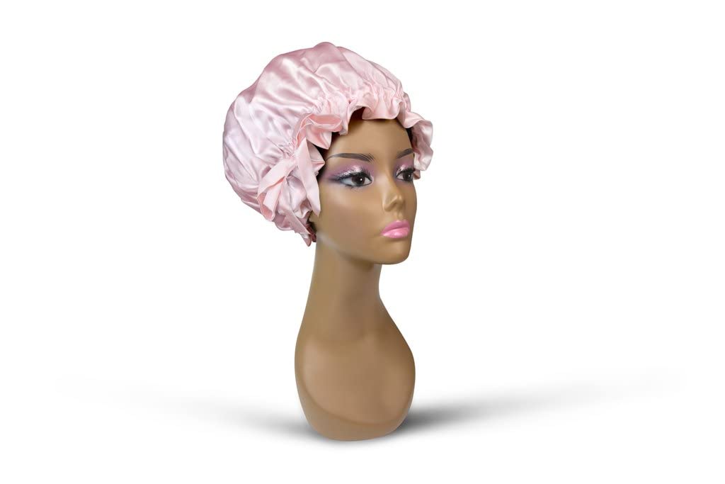 Kim Kimble™ Silk Slumber Cap (Pink) Beauty and Personal Care Kimblebeauty