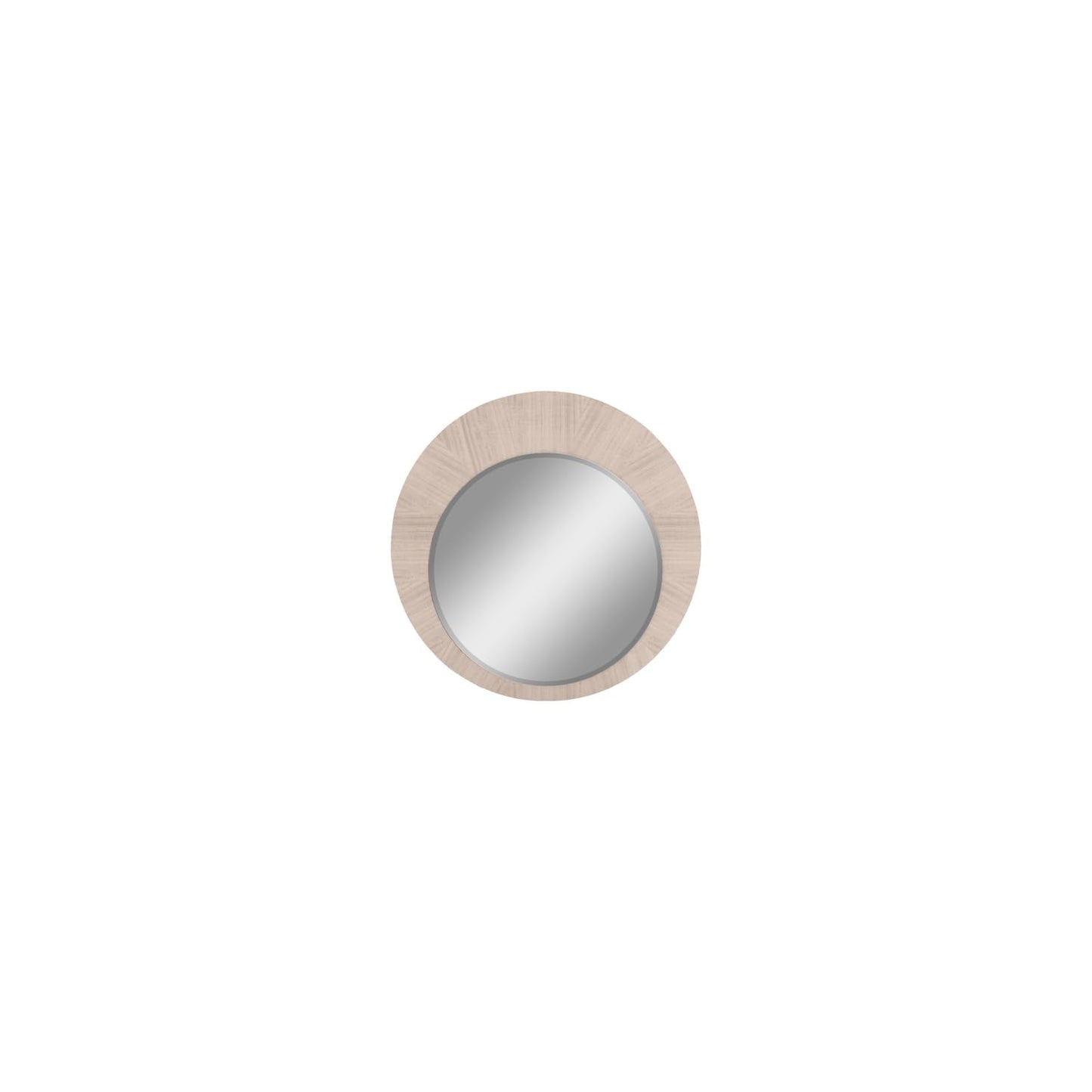 Waves Round Mirror in High Gloss Beige Angley Beauty & Personal Care Whiteline Modern Living