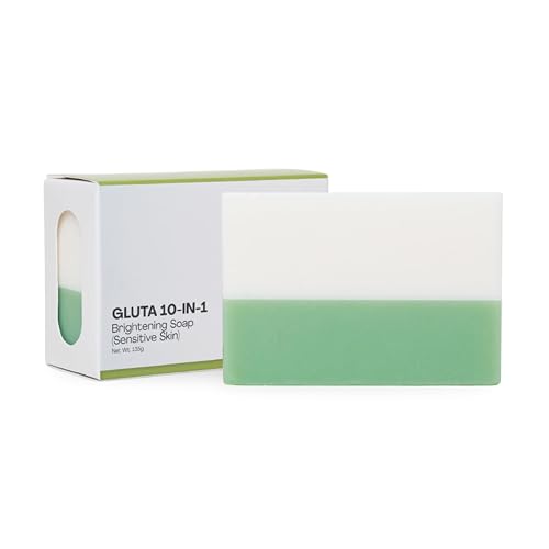 Relumins Gluta 10-in-1 Natural Soap Bar 135g - Cold Process Coconut Oil Soap, Glutathione Brightening, Tea Tree Cleansing, Centella Repair Beauty & Personal Care Relumins