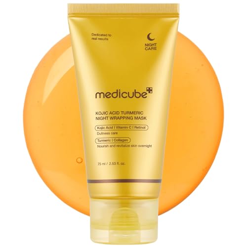 medicube Wrapping Mask Kojic Acid, Turmeric, Vitamin C Overnight Peel Off Facial Mask | Brighten & Defends Against Skin Stress for a Clear, Glowing Beauty and Personal Care medicube Default Title