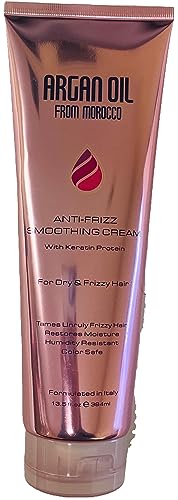 Argan Oil from Morocco Anti-Frizz Smoothing Cream with Keratin & Silk Protein, 13 fl.oz. (384 ml) Beauty & Personal Care Argan Cosmetics